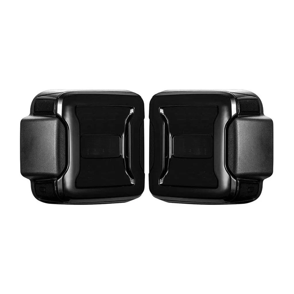 AMJPCA03301 – AMERICAN MOD Tail Light Assembly, LED Smoked Polycarbonate Lens ABS Plastic Chrome Housing Red Brake Li...